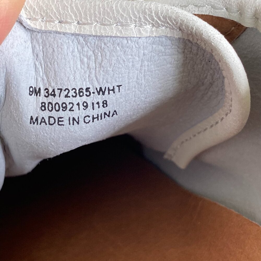 FRYE Women's Leather Mindy Lace Up Ivory Sneakers 9 New - Picture 10 of 11